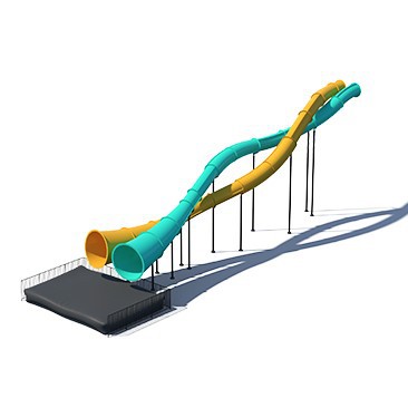 7.6m Trumpet Mouth Twisted Slide 7.6m Trumpet Mouth Twisted Slide
